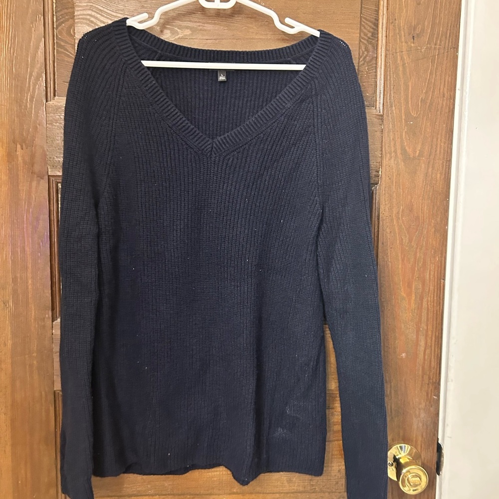 Talbots Black V-Neck Sweater
